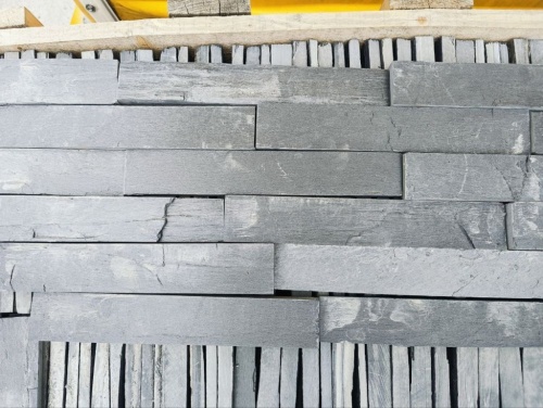 Плитка чёрная из натурального камня фасадная 30 см * 5 см, толщина 7 мм -30 мм купить в Кирове