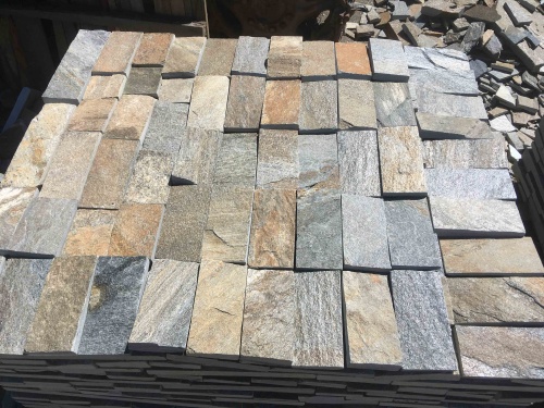 Плитка пилёная златолит Уральский для цоколя, отмостки купить в Кирове