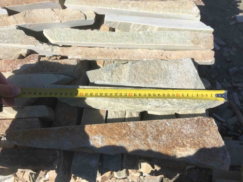 Горбушка златолит золотистый для облицовки купить в Кирове