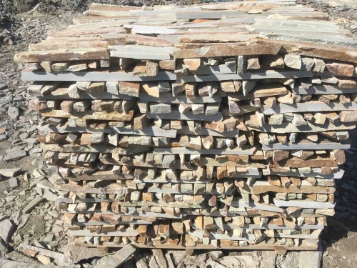 Горбушка златолит золотистый для облицовки купить в Кирове