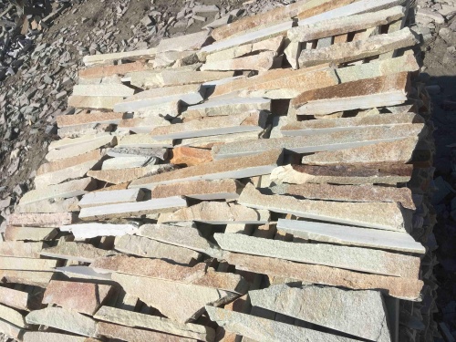 Горбушка златолит золотистый для облицовки купить в Кирове