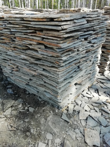 Плитняк златолит Уральский для цоколя, отмостки купить в Кирове